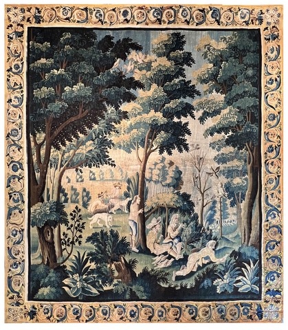 Belle Tapisserie Des Flandres, XVII E. Siecle, 