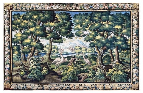 Tapisserie 18ème siècle Aubusson Verdure