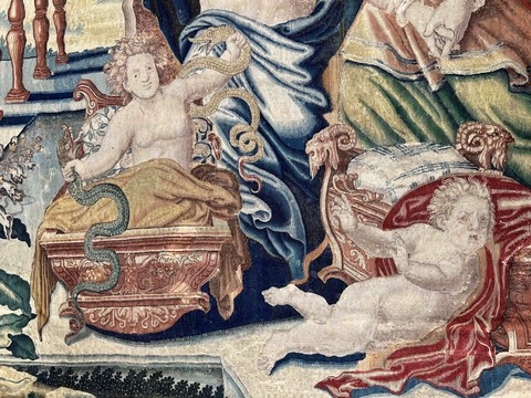 Tapisserie chancellerie embleme 17ème siècle
