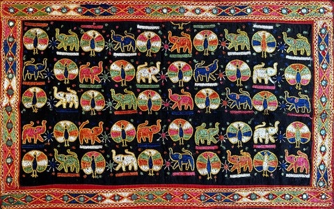 Textile indien 20 ème 84 x 50 - N° 720