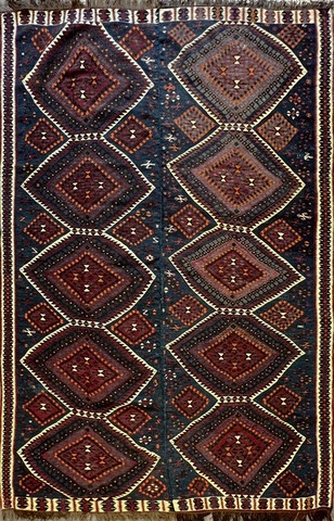Rare Kilim Van turquie 20 ème 240 x 165 - 843