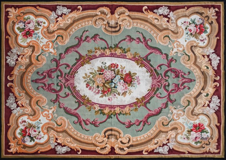  Tapisserie d'Aubusson Atelier PINTON - Maurice MELAT La fille à la Harpe