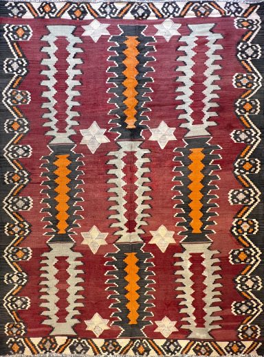 Kilim Turquie 20 ème 2m90 X 1m90 - N° 854
