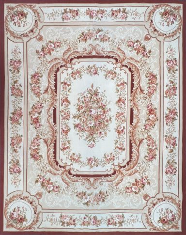 Tapis de style Napoleon III Aubusson - N° 1603 Tapis de style Napoleon III Aubusson