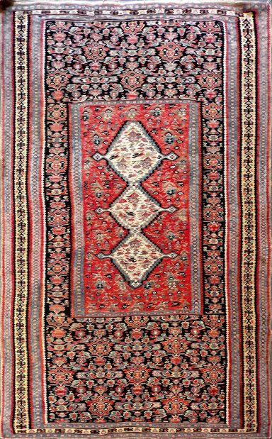 Kilim Senneh 19e.s - 2m00x1m25 - N° 990
