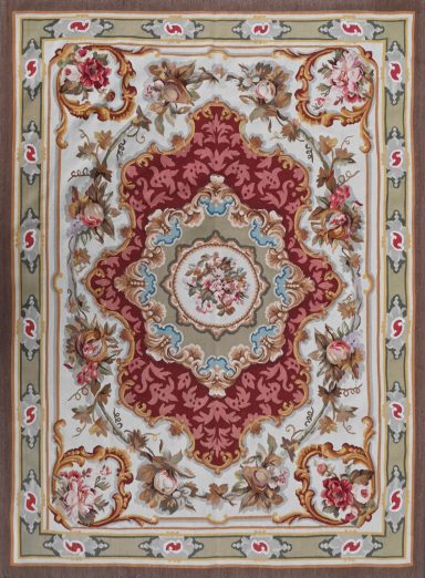 Tapis de bureau fin XIXème sieècle 