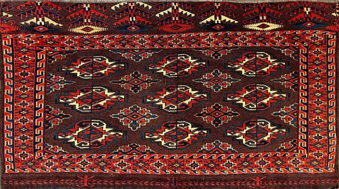 Tapis Teke 19ème Siècle 122x75 - N° 965
