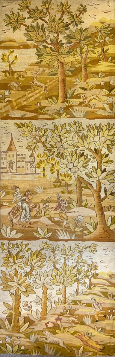 Portière en tapisserie au Petit Point 