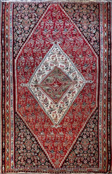 Tapis Senneh En Kilim 19 ème 190 X 130 - N° 660
