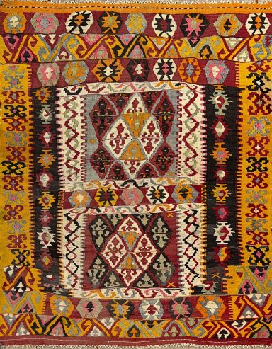 Tapis En Kilim Sivan - 135x110 - N° 698

