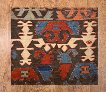 Coussin en Kilim de 19e.s Coussin en Kilim de 19e.s