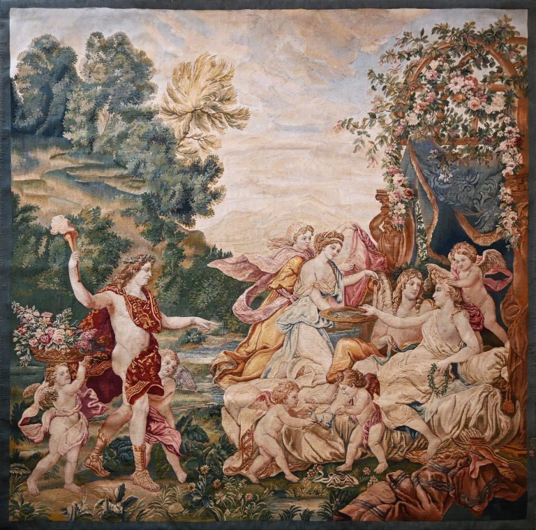 Tapisserie finement tissée XIXe.s