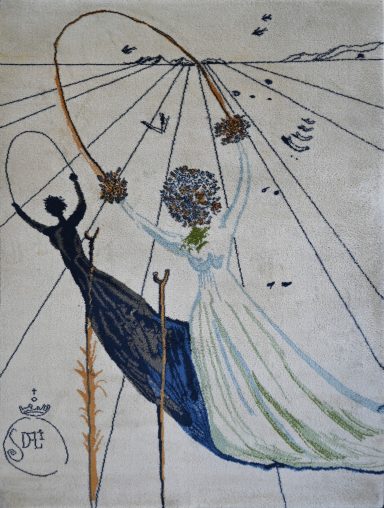 Tapis Ege Axminster A/S - N° 1664 Alice au Pays des Merveilles » – Salvador Dalí