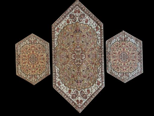 Nappe de Perse, Termeh pour table à manger - 1m00x0.54 - N° 801
