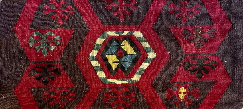 Coussin En Kilim Vers 1930 - 65x25 - N° 321
