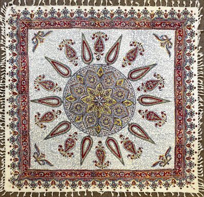 Tissu traditionnel Persan Ispahan - 11m04x1m04 - N° 326
