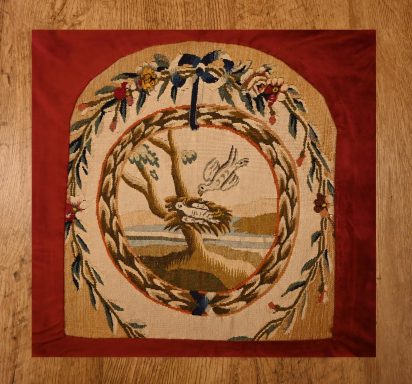 Coussin en Tapisserie verdure d'Aubusson - 45x45 - N° 1307
