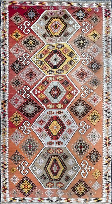 Kilim Kars Turquie 20 ème 3m80X2m05 - N° 759

