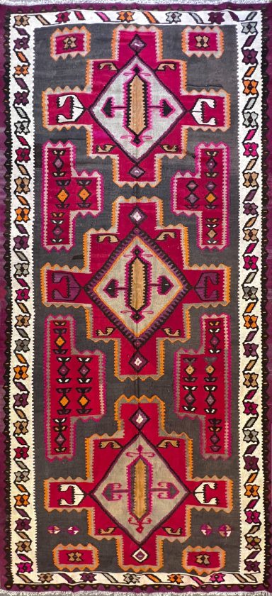 beau Kilim de la Manufacture Azerbaïdjan (Iran) - 295x140
