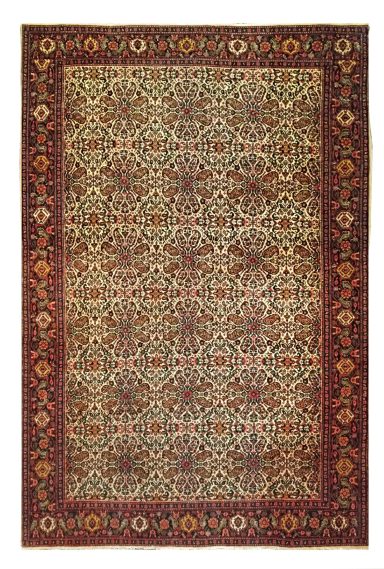 Tapis XIX ème Siècle - Senneh Persan - Dim:207x134 - N° 1023

