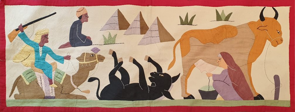 Tissu Patchwork egyptien - 1m20x0.43m - N° 805
