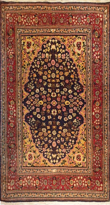 Tapis Héréké Turquie 19 ème - 205x120 - N° 737
