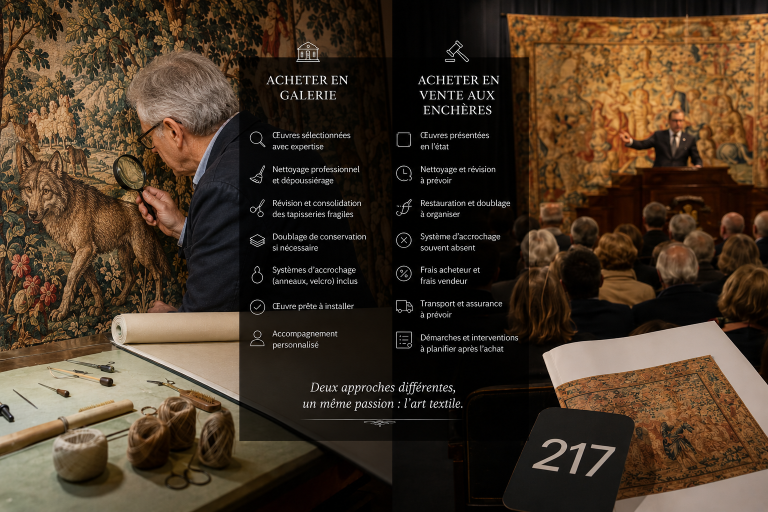 Souhaitez-vous acquérir une tapisserie ou un tapis ?


