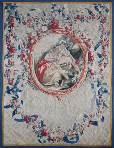 Tapisserie Aubusson à Médaillon
