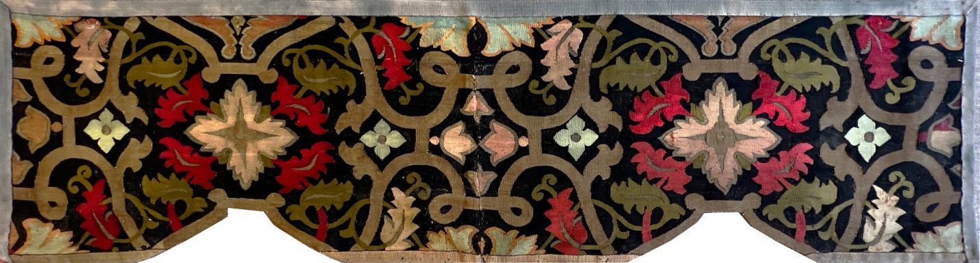 Textile Aubusson En Metal d'Or - 19 ème 193 X 47 - N° 713
