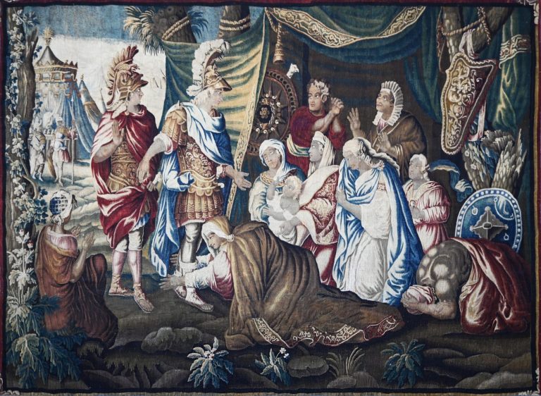 La Tente de Darius – Tapisserie de la Manufacture Royale d'Aubusson du XVIIIᵉ siècle La Tente de Darius – Tapisserie de la Manufacture Royale d'Aubusson du XVIIIᵉ siècle