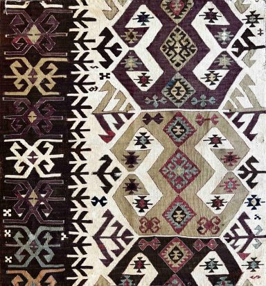 Joli Paire De Tapis En Kilims - XIXe.s - N° 693 A-b
