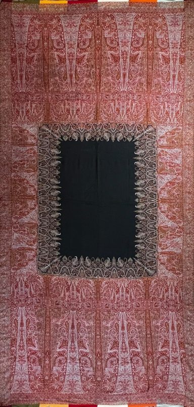 Chale Francais - Chale Lyonnais XIXe siècle - 3m54x1m66
