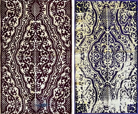 Paire De Tissu vers 1920 - N° 1218 Paire De Tissu vers 1920