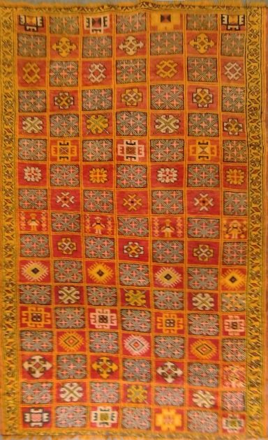 Tapis des années 50 - 1m85x1m15 - N° 953
