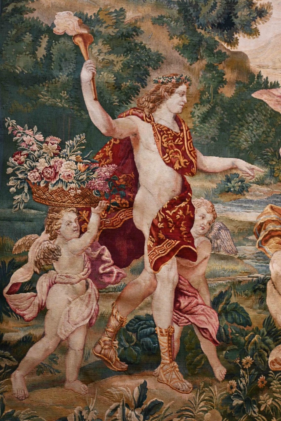 Diane servie par les nymphes et putti
