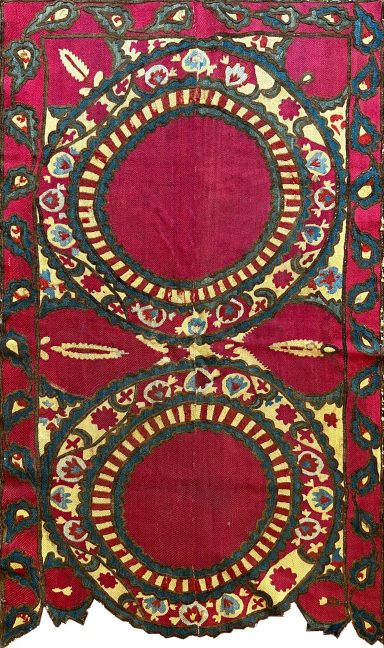 Important Tissu Boukara XIXe.s - 125x72 - N° 719
