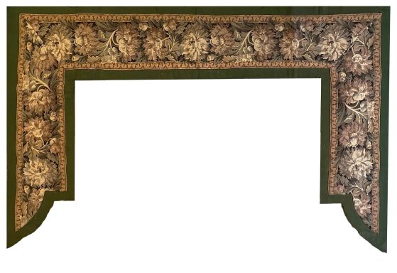 Cantonnière en Tapisserie Aubusson 19e.s - 1m82Lx1m10H

