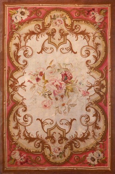 Tapis Manufacture Aubusson 19e Siècle,