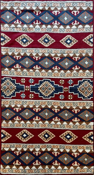 Tapis En Kilim Indien Durie XXe.s - 156x91 - N° 685
