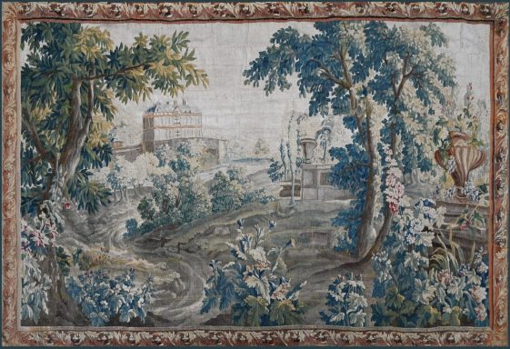 Tapisserie verdure Aubusson 18e Tapisserie verdure Aubusson 18e