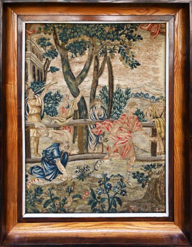 Tableu en Broderie à l'aiguille 18e