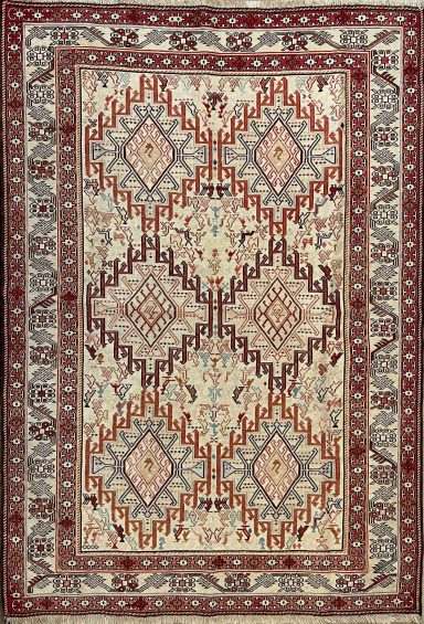 Tapis En Kilim Soumak - 150x105 - N° 682
