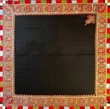 Chale Cachemire 19e.s - 1m60x1m65 - N° 1105
