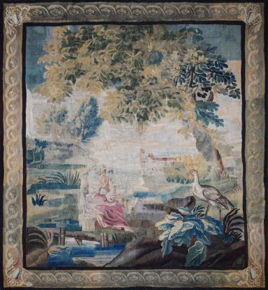 Tapisserie  Aubusson 18e Scene Galente - N° 1538