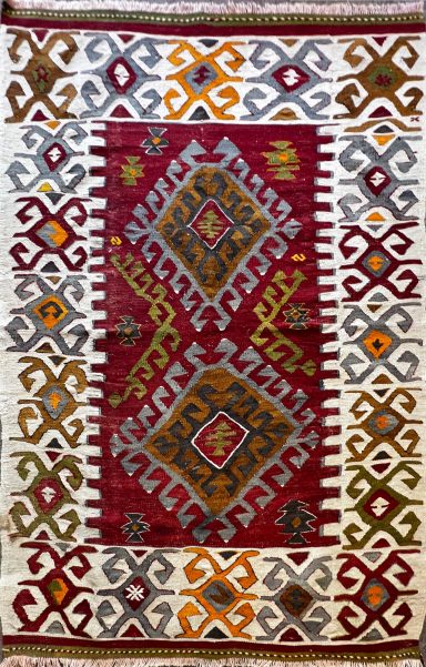 Kilim Ancien De Anatolie Vers 1960 - 180x112 - N° 1120
